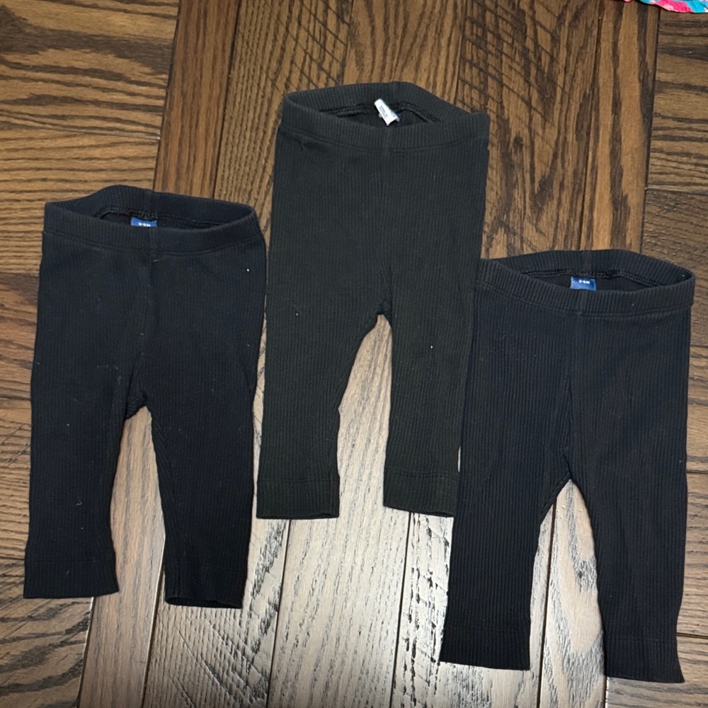 Old Navy Kids Black Leggings Trio